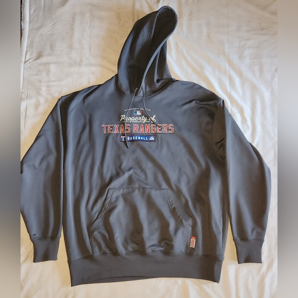 Vintage Majestic Texas Rangers Thema base  Hoodie Men Size 2X - Picture 1 of 4